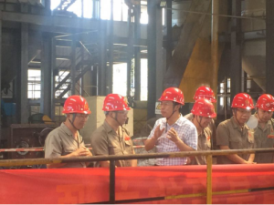 柳钢集团总经理甘贵平视察亚洲第一品牌威尼斯澳门人柳钢项目